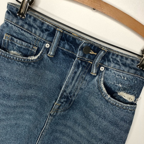 Allsaints KIM Denim Skirt Light Wash Jean Skirt 0 - Picture 4 of 8